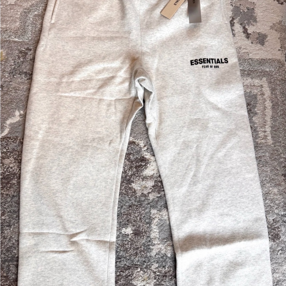 Fear of God Essentials Light Gray Sweatpants